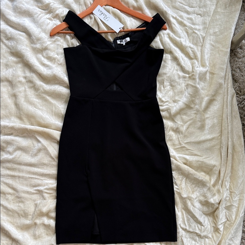 That Black Dress 👗 Elegant Black Off-Shoulder Dress